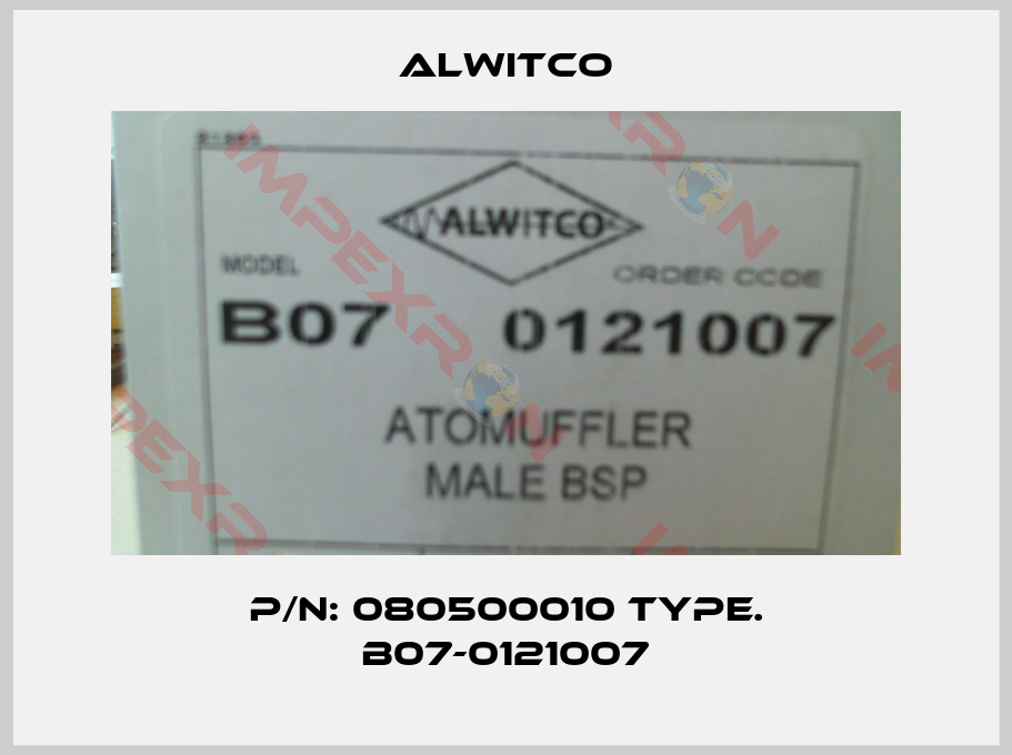 Alwitco-p/n: 080500010 Type. B07-0121007
