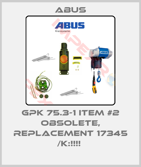 ABUS 89435 300/120 SB Système de verrouillage Import Allemagne 