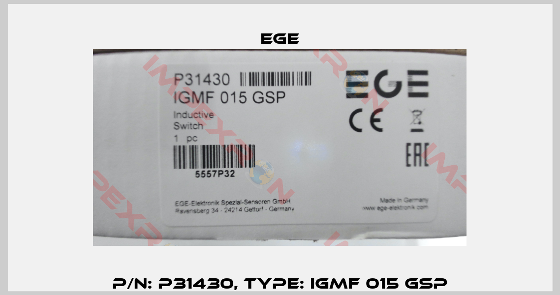 p/n: P31430, Type: IGMF 015 GSP-5