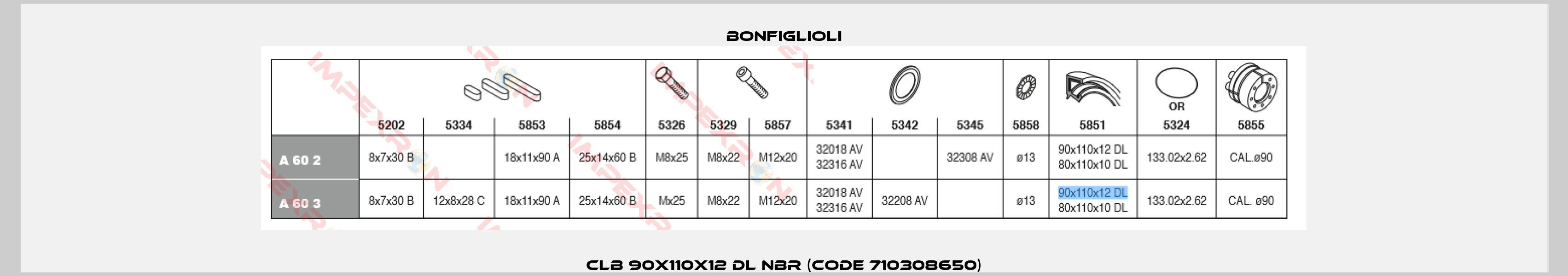 CLB 90X110X12 DL NBR (Code 710308650)-0