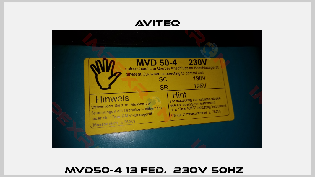 MVD50-4 13 FED.  230V 50HZ  -1