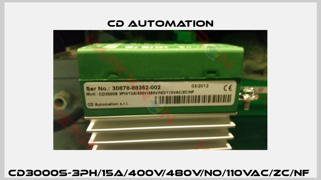 CD3000S-3PH/15A/400V/480V/No/110VAC/ZC/NF -0