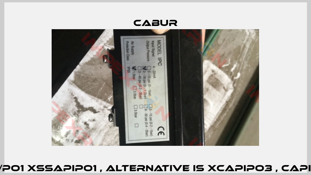 CA-PI/PO1 XSSAPIPO1 , alternative is XCAPIPO3 , CAPIPO3   -2