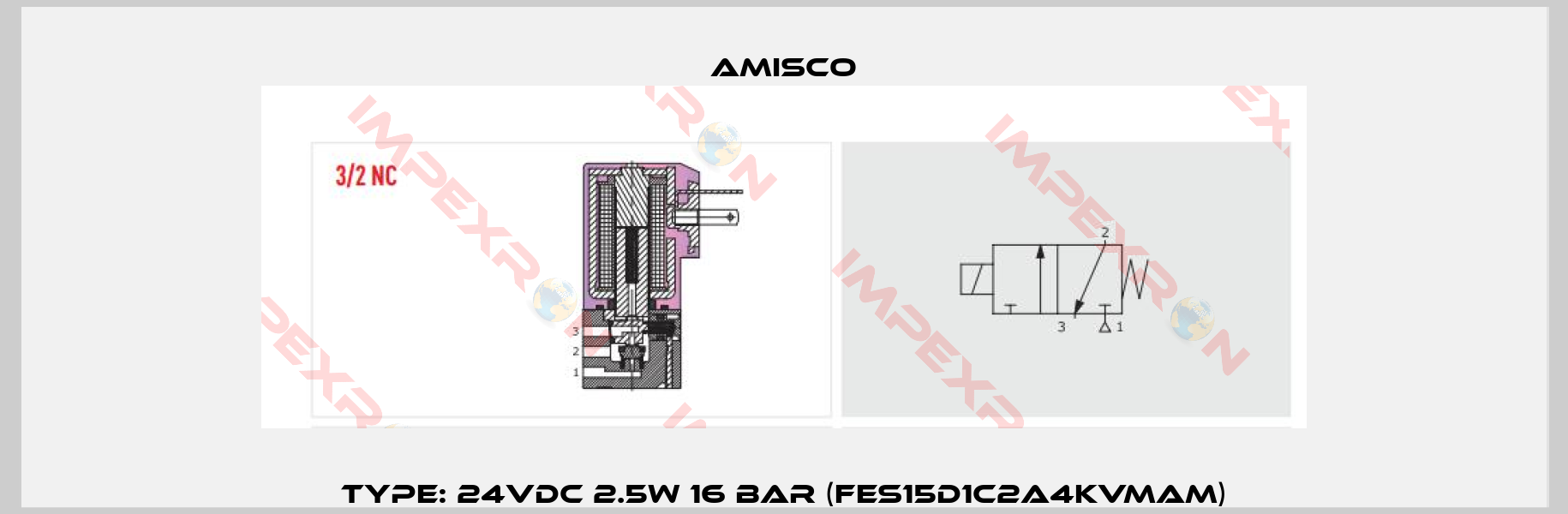 Type: 24VDC 2.5W 16 bar (FES15D1C2A4KVMAM)-1
