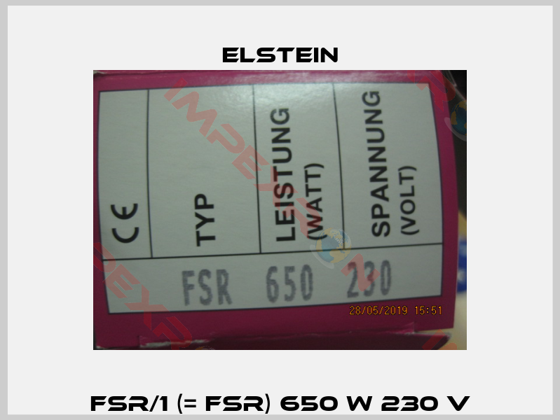 FSR/1 (= FSR) 650 W 230 V-0