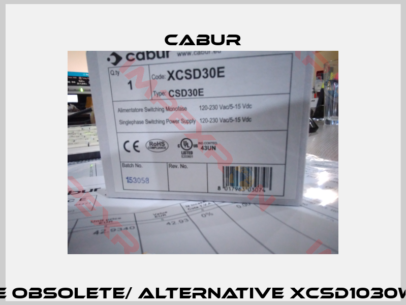 XCSD30E obsolete/ alternative XCSD1030W012VAA-1