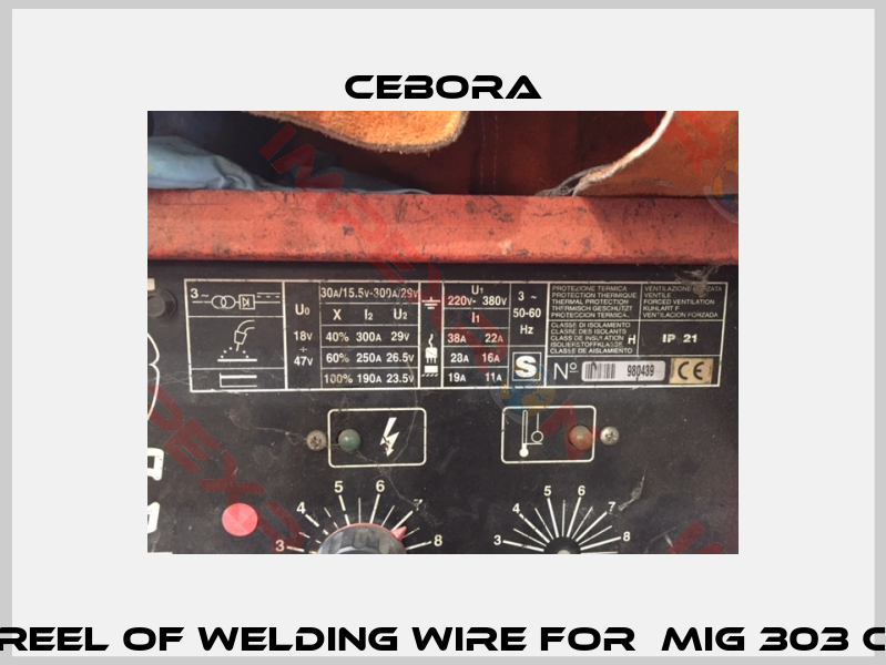 reel of welding wire for  MIG 303 C-1
