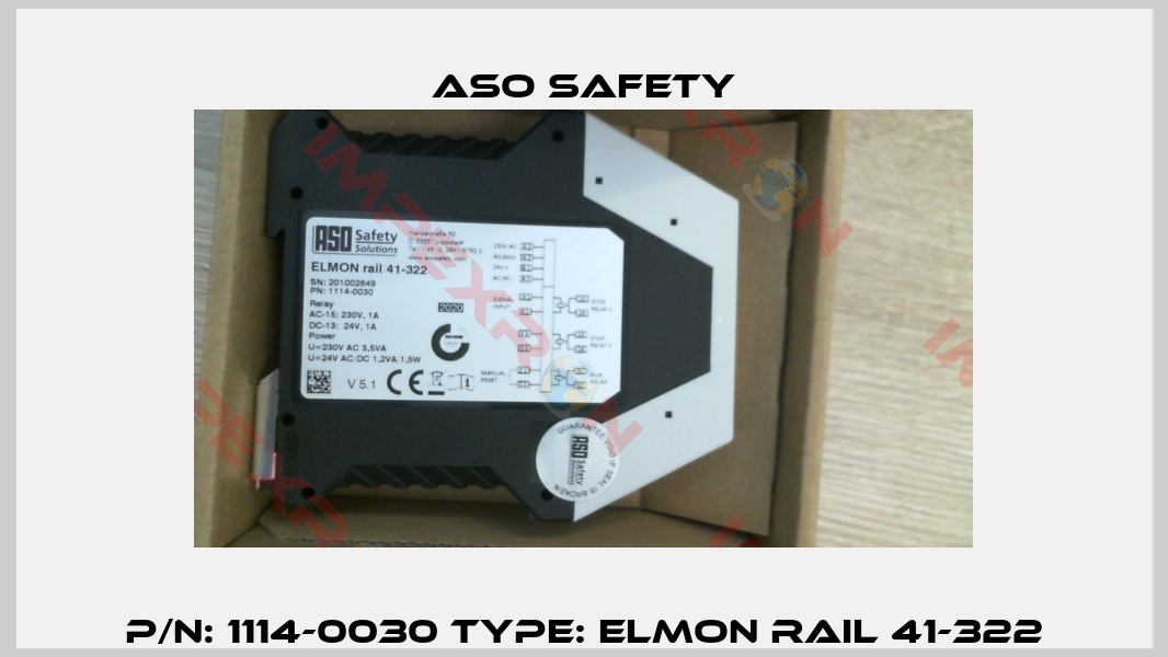 P/N: 1114-0030 Type: ELMON rail 41-322-1