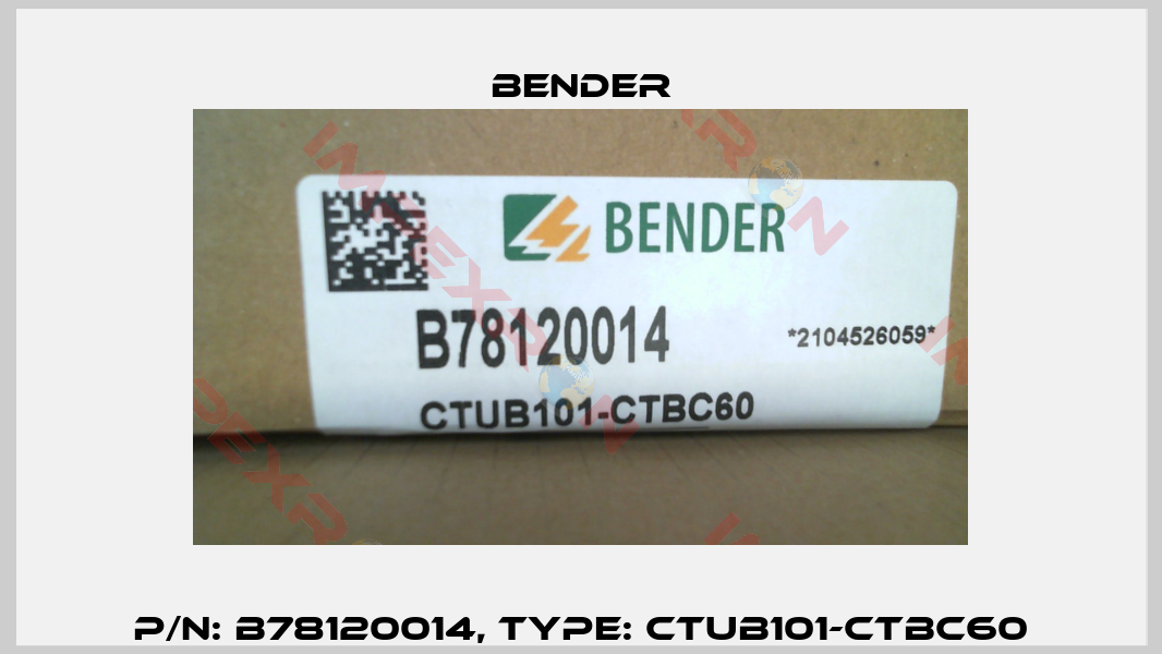 p/n: B78120014, Type: CTUB101-CTBC60-0
