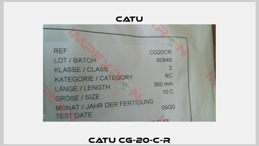 CATU CG-20-C-R-0
