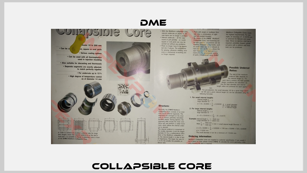 Collapsible core -1