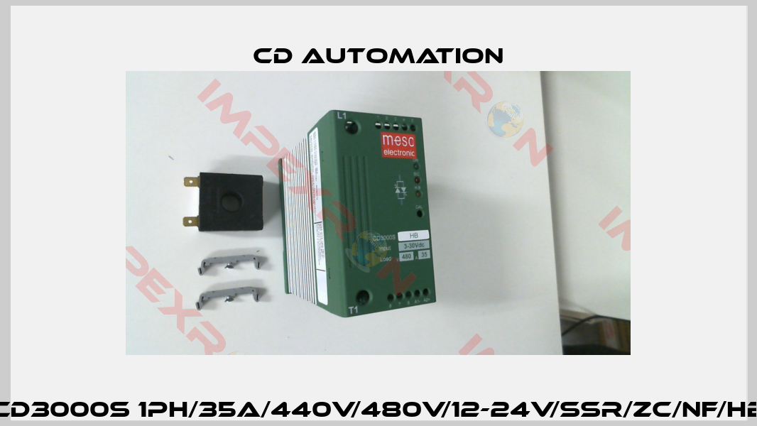 CD3000S 1PH/35A/440V/480V/12-24V/SSR/ZC/NF/HB-2