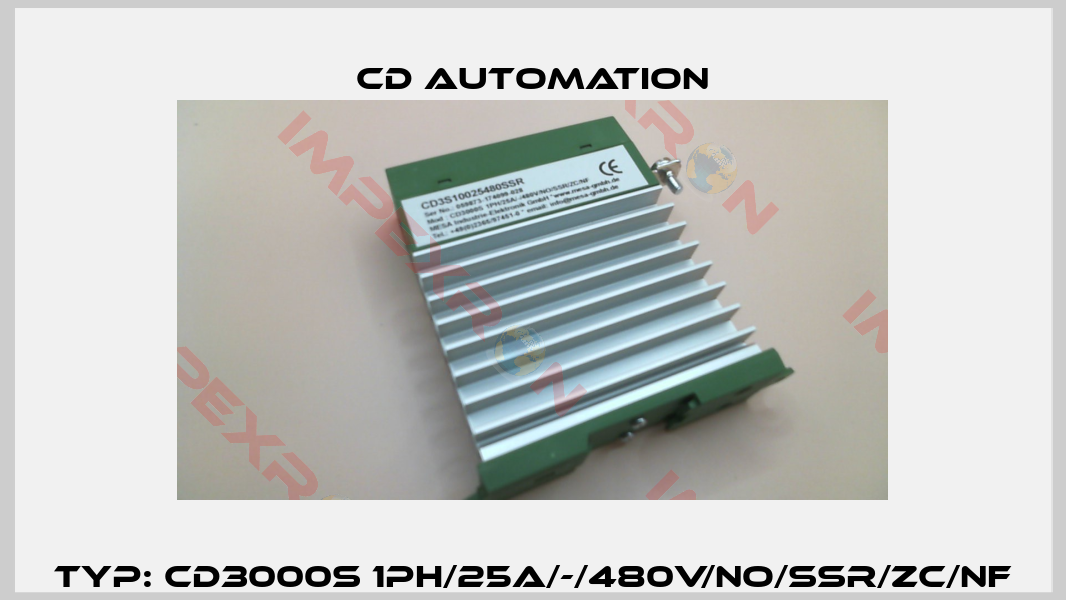 Typ: CD3000S 1PH/25A/-/480V/NO/SSR/ZC/NF-0