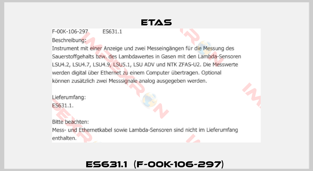 ES631.1  (F-00K-106-297) -0