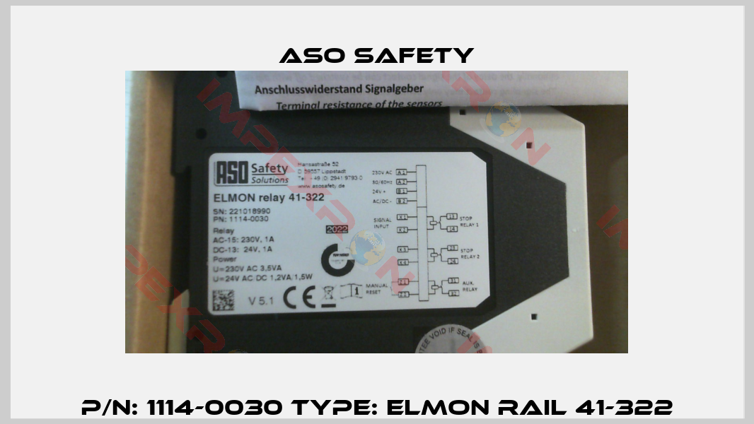 P/N: 1114-0030 Type: ELMON rail 41-322-3