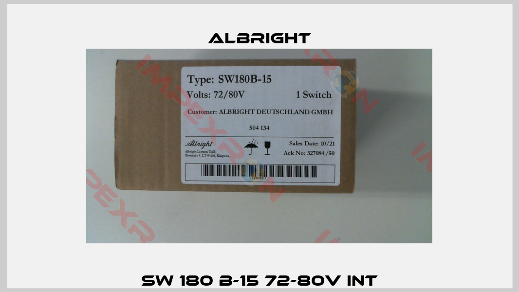 SW 180 B-15 72-80V INT-0