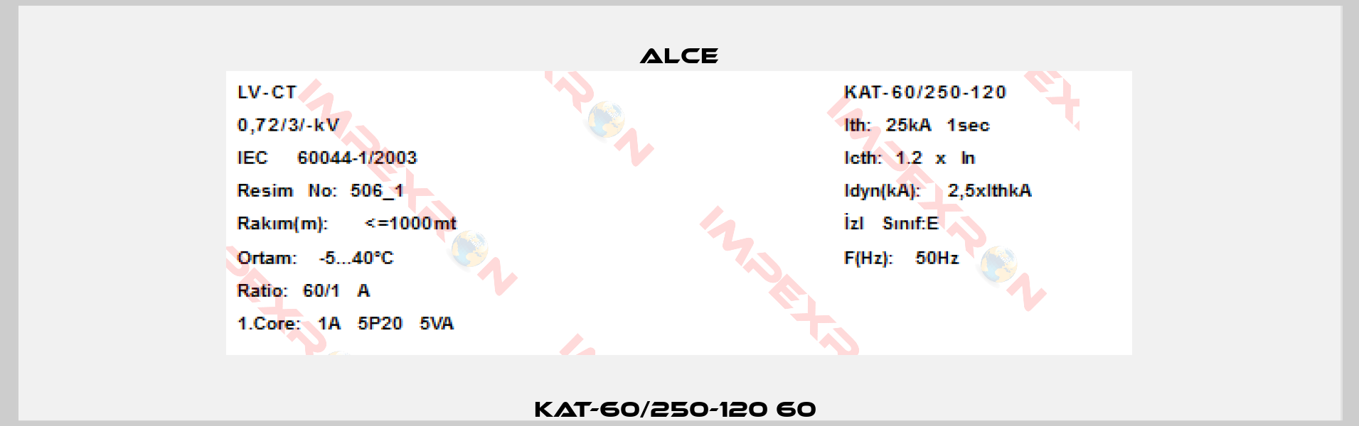 KAT-60/250-120 60 -3