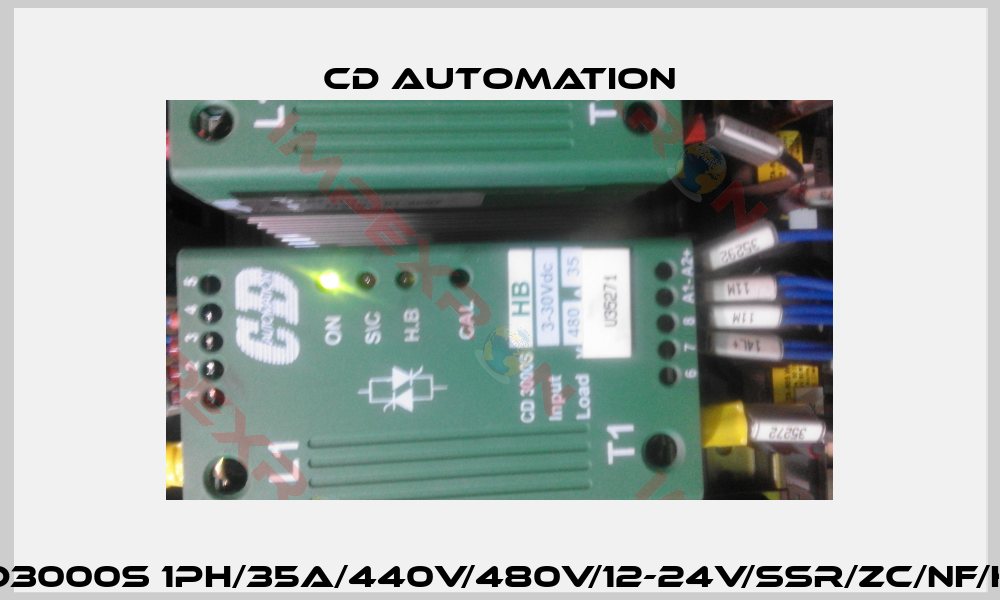 CD3000S 1PH/35A/440V/480V/12-24V/SSR/ZC/NF/HB-1