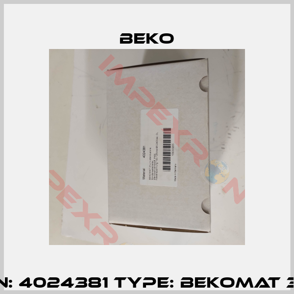 P/N: 4024381 Type: BEKOMAT 31U-1