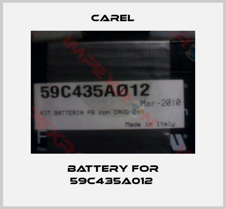 Carel-Battery for 59C435A012 
