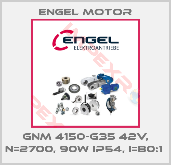 Engel Motor-GNM 4150-G35 42V, N=2700, 90W IP54, I=80:1 
