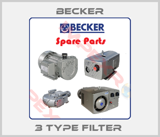 Becker-3 TYPE FILTER 