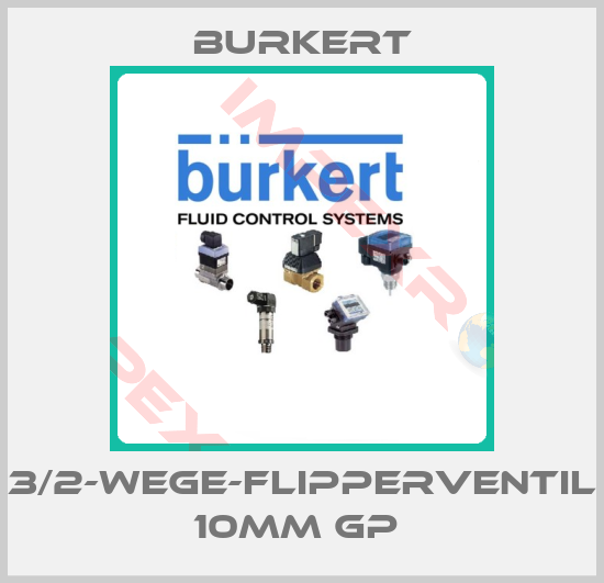 Burkert-3/2-WEGE-FLIPPERVENTIL 10MM GP 