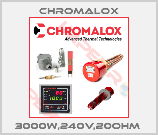Chromalox-3000W,240V,20OHM 