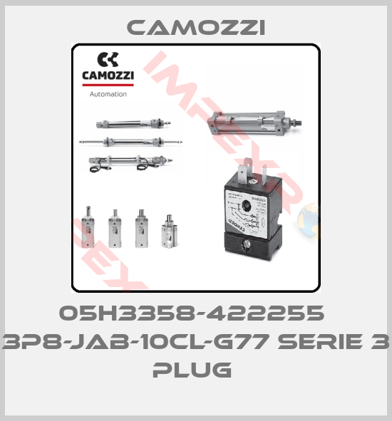 Camozzi-05H3358-422255  3P8-JAB-10CL-G77 SERIE 3 PLUG 