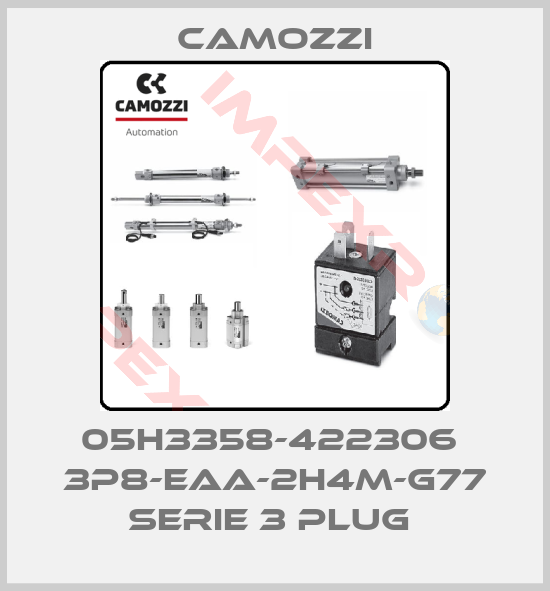 Camozzi-05H3358-422306  3P8-EAA-2H4M-G77 SERIE 3 PLUG 