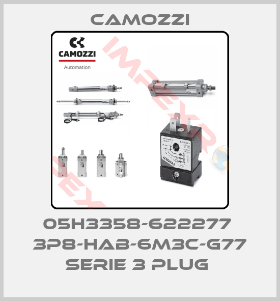 Camozzi-05H3358-622277  3P8-HAB-6M3C-G77 SERIE 3 PLUG 