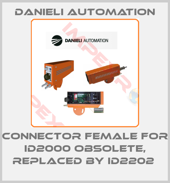 DANIELI AUTOMATION-Connector female for ID2000 Obsolete, replaced by ID2202 