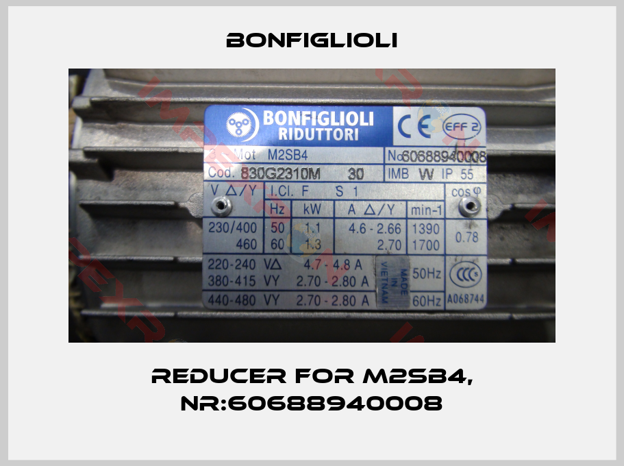 Bonfiglioli-reducer for M2SB4, Nr:60688940008