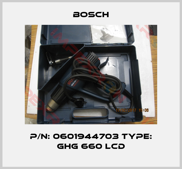 Bosch-P/N: 0601944703 Type: GHG 660 LCD