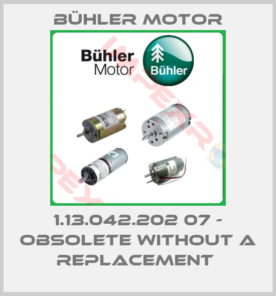 Bühler Motor-1.13.042.202 07 - obsolete without a replacement 