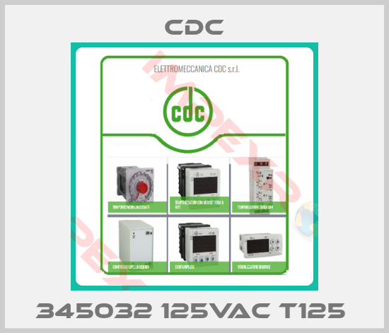 CDC-345032 125VAC T125 