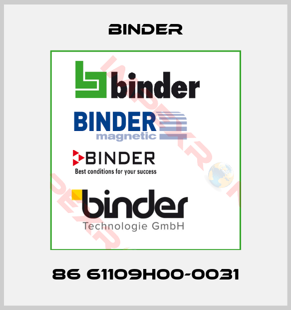 Binder-86 61109H00-0031