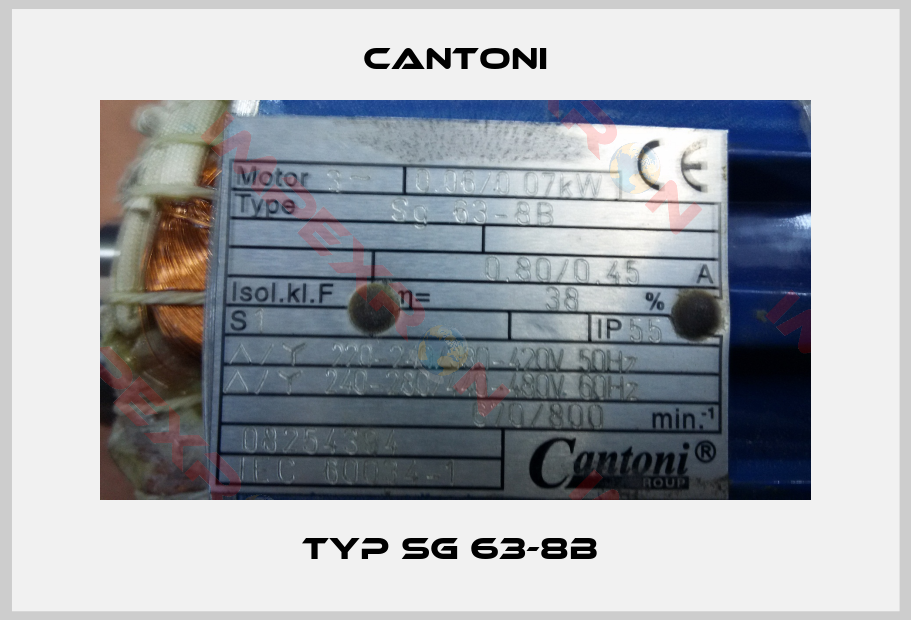 Cantoni-Typ Sg 63-8B 
