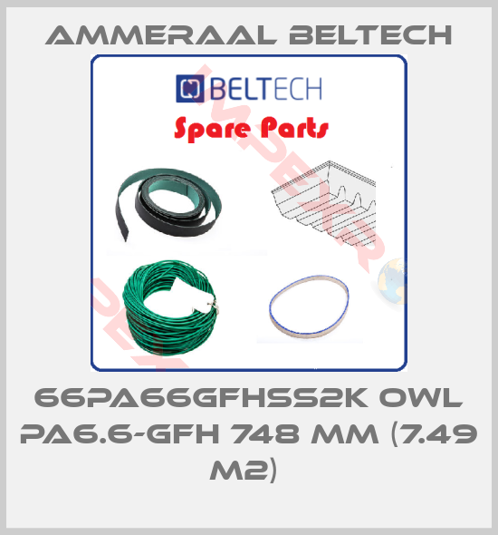 Ammeraal Beltech-66PA66GFHSS2K OWL PA6.6-GFH 748 mm (7.49 m2) 