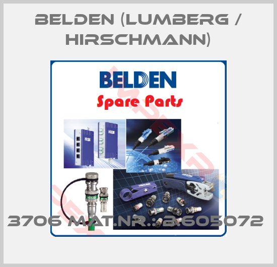Belden (Lumberg / Hirschmann)-3706 MAT.NR.: 2.605072 