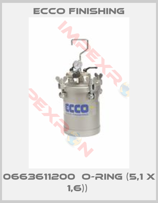 Ecco Finishing-0663611200  O-RING (5,1 X 1,6)) 