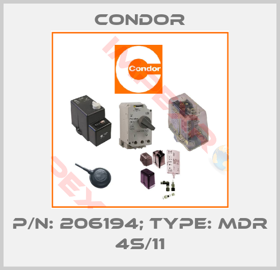 Condor-p/n: 206194; Type: MDR 4S/11