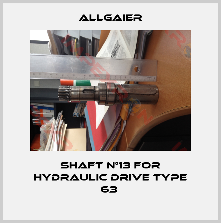 Allgaier-SHAFT N°13 for hydraulic drive type 63 
