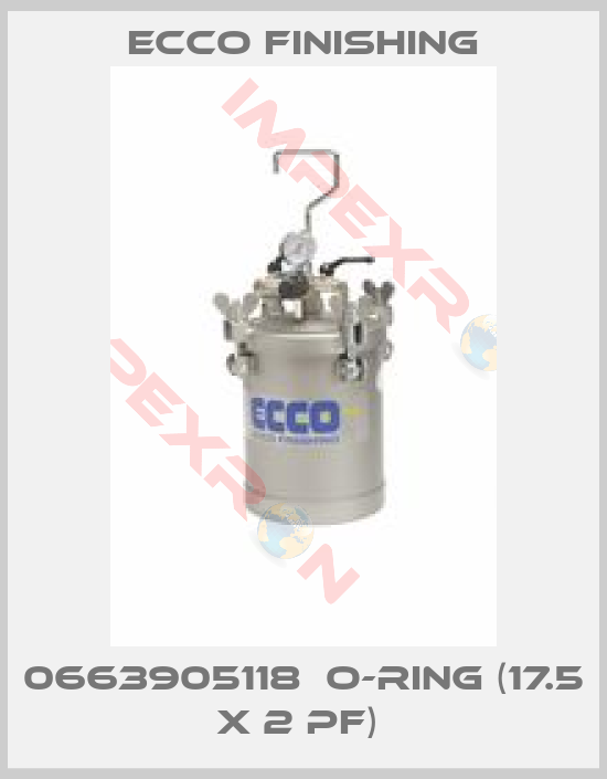 Ecco Finishing-0663905118  O-RING (17.5 X 2 PF) 