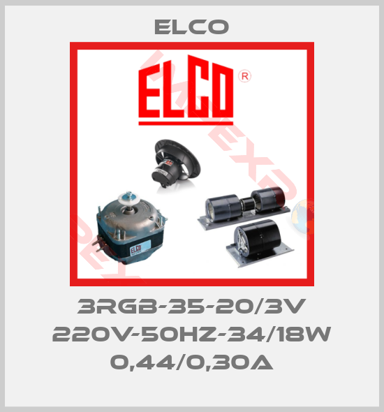 Elco-3RGB-35-20/3V 220V-50HZ-34/18W 0,44/0,30A