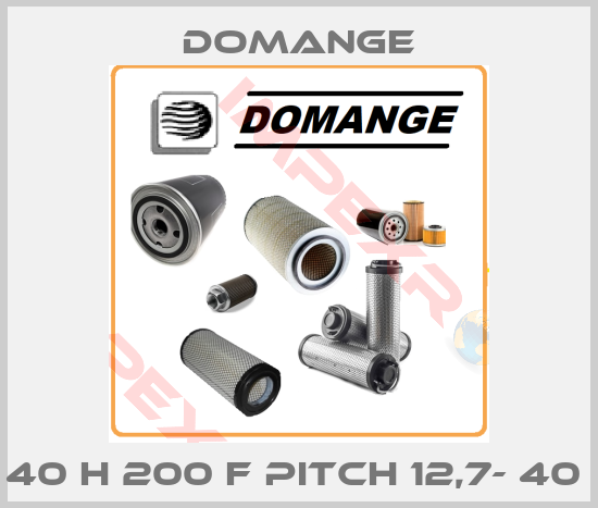 Domange-40 H 200 F PITCH 12,7- 40 