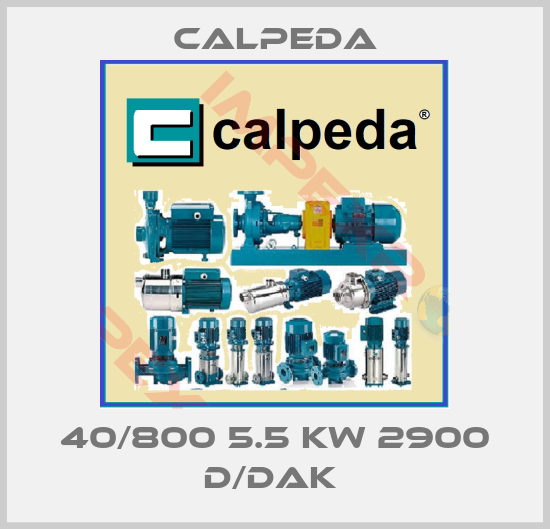 Calpeda-40/800 5.5 KW 2900 D/DAK 