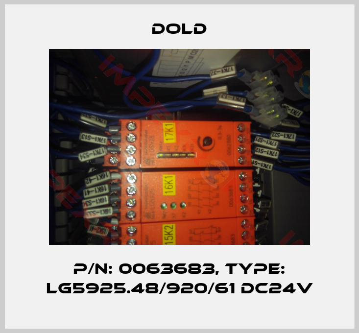 Dold-p/n: 0063683, Type: LG5925.48/920/61 DC24V
