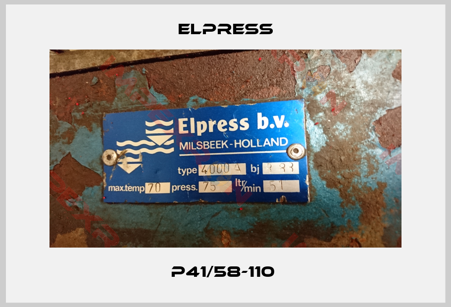 Elpress-P41/58-110 