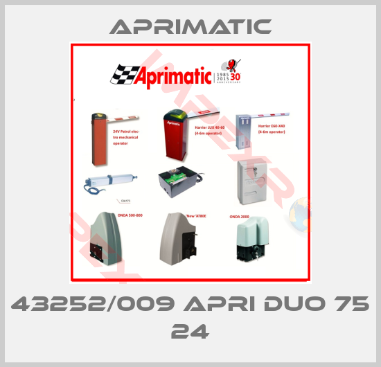 Aprimatic-43252/009 APRI DUO 75 24